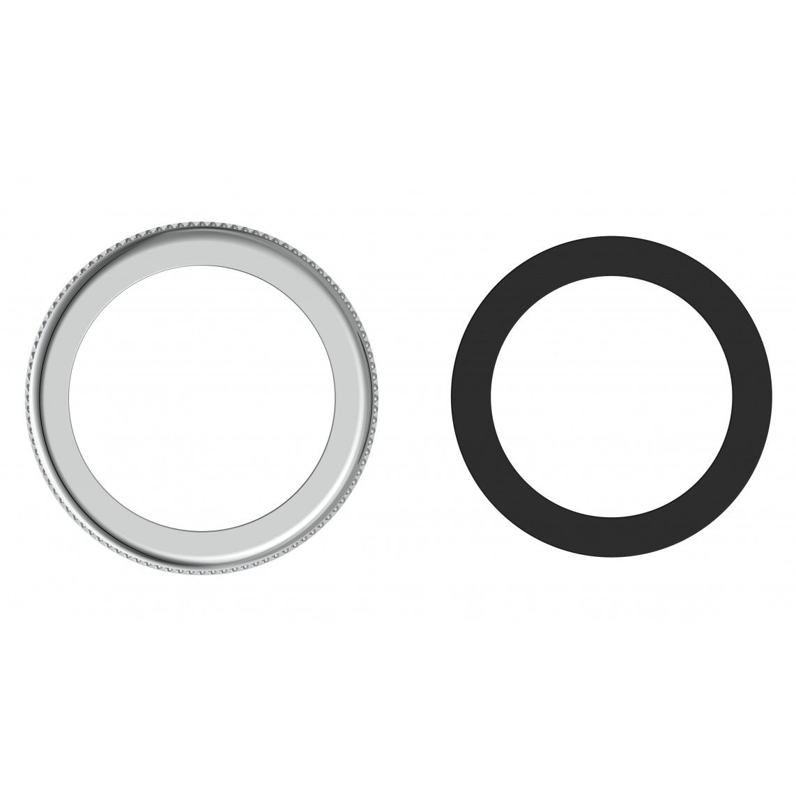 988012148 gekartelde moer, chroom, 1 1/4", met afdichting vue 2