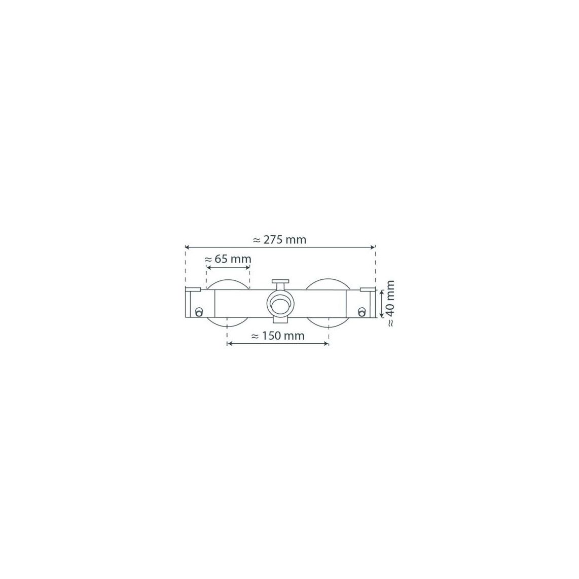 52470 LONDON Mitigeur thermostatique bain/douche, chromé vue 9