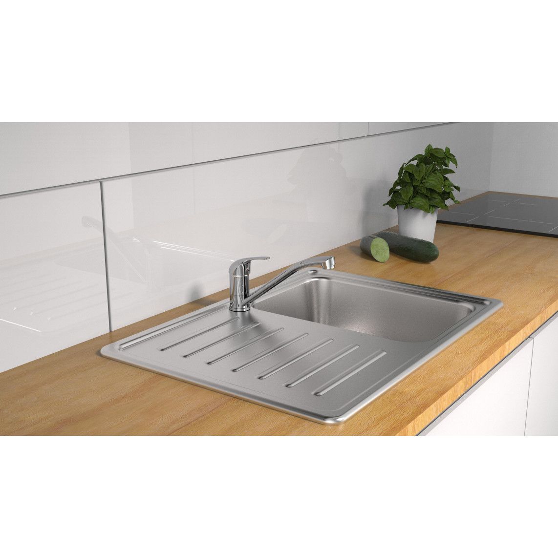 77050 ATHOS Sink mixer, chrome vue 3