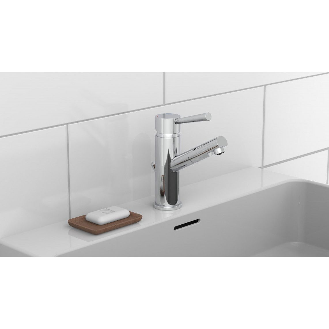 79101 CORNWALL Wash basin mixer low pressure, chrome vue 3