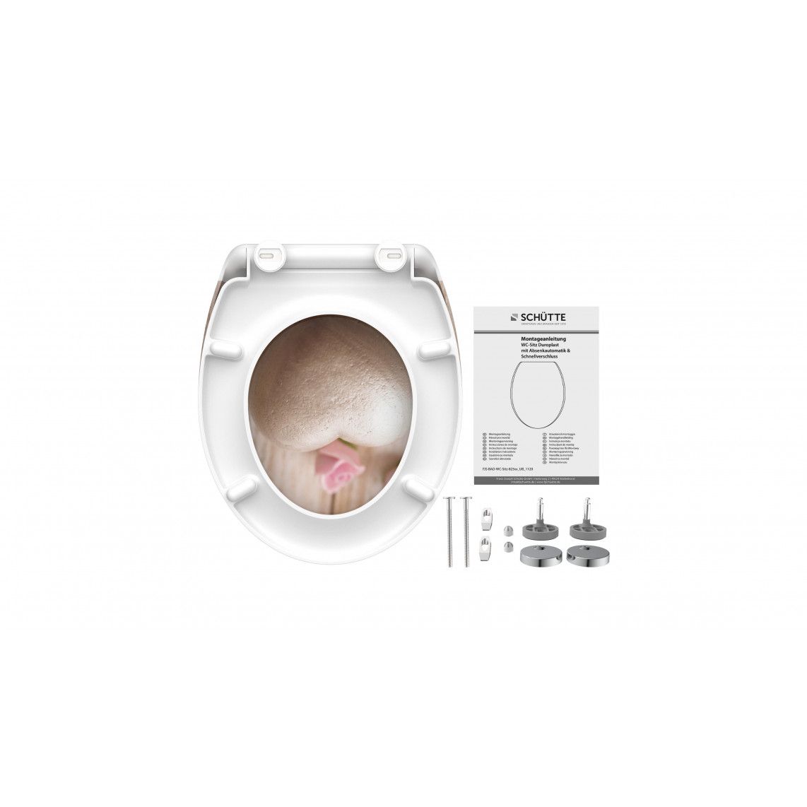 82370 abattant WC en Duroplast ROMANTIC, avec frein de chute et déclipsable vue 6