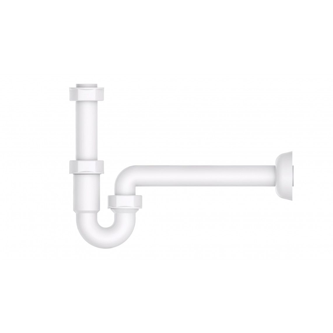 98801048 KS siphon tubulaire, blanc, 1 1/4" x 32 mm vue 2