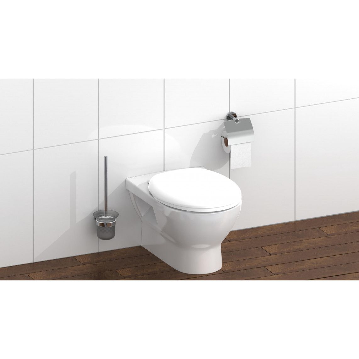 10220 abattant WC en Duroplast, blanc, avec frein de chute vue 8