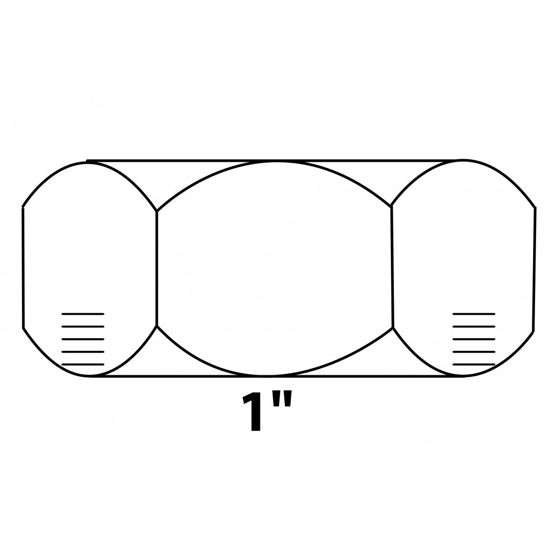 989434355 LT bouchon, vierge, 1" F vue 2
