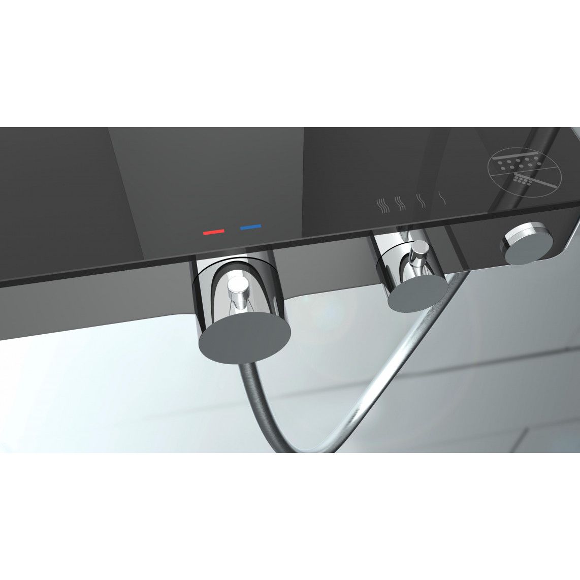01689 Thermostaathouder, antraciet, bijv. voor 60531 vue 2