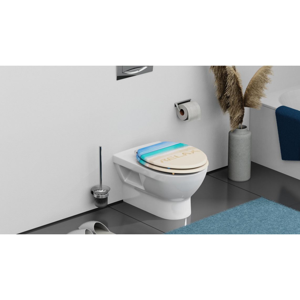 80131 abattant WC en MDF RELAX, avec frein de chute vue 11