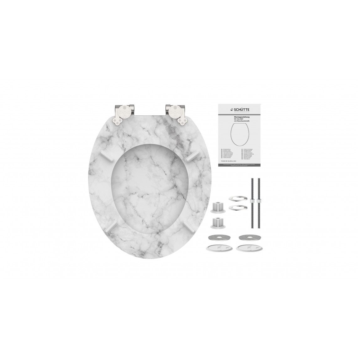 80194 abattant WC en MDF MARMOR STONE, avec frein de chute vue 7
