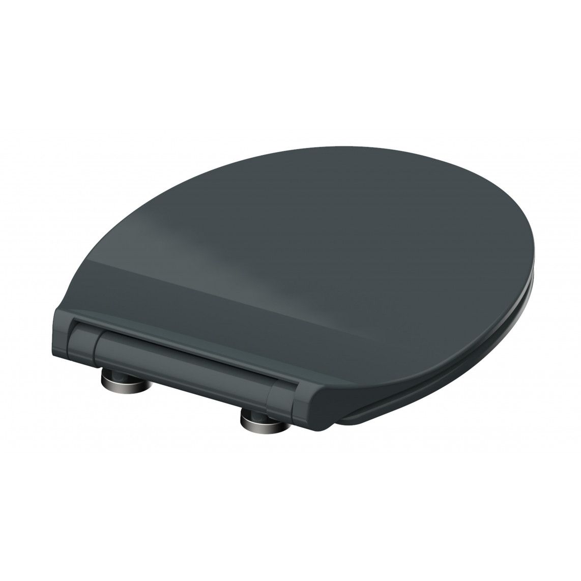 82704 abattant WC en Duroplast SLIM ANTHRAZIT, avec frein de chute et déclipsable vue 5