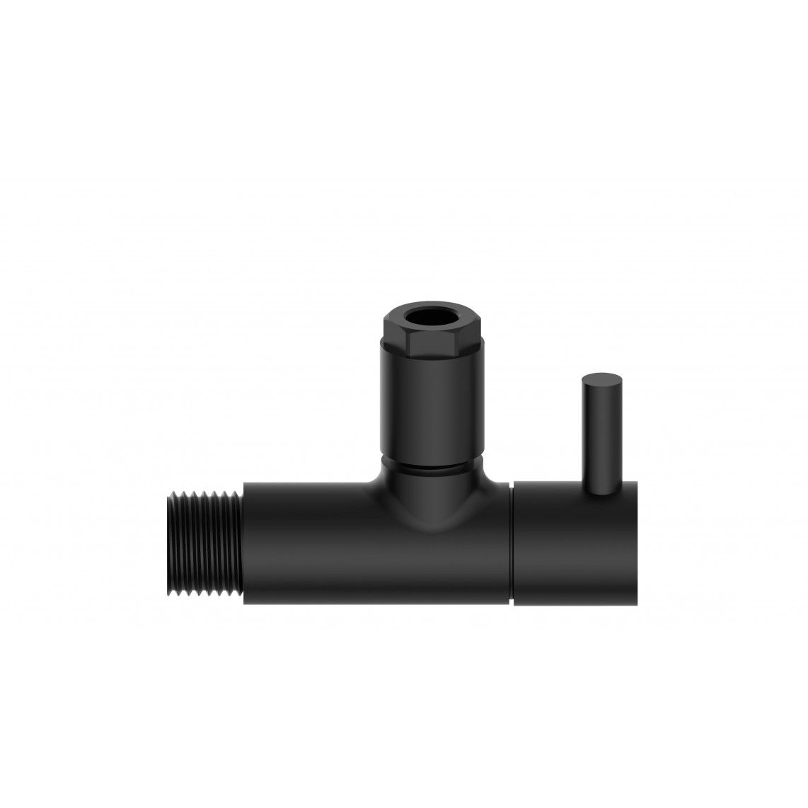 98166120 Angle valve, brass, black matt, 1/2"male x 10 mmQ, with rose vue 5
