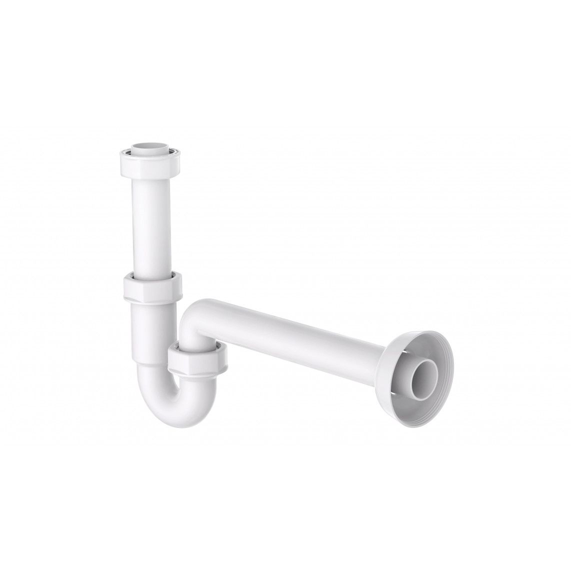 98801048 KS siphon tubulaire, blanc, 1 1/4" x 32 mm
