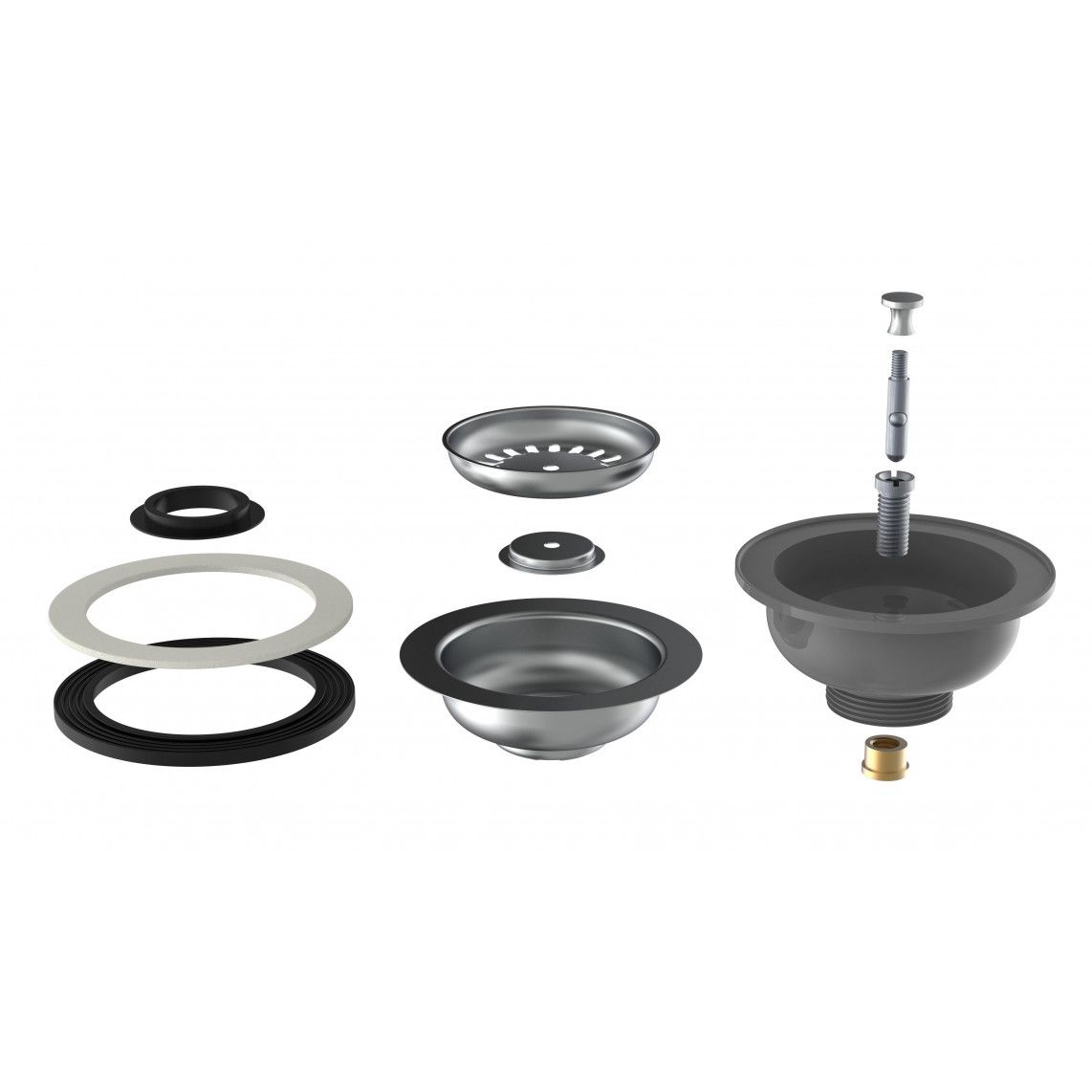 98835249 ECO-SAVE KS korfventiel, Grijs, 1 1/2"BU, RVS-ontruimingskelk en zeef Ø114 mm vue 5