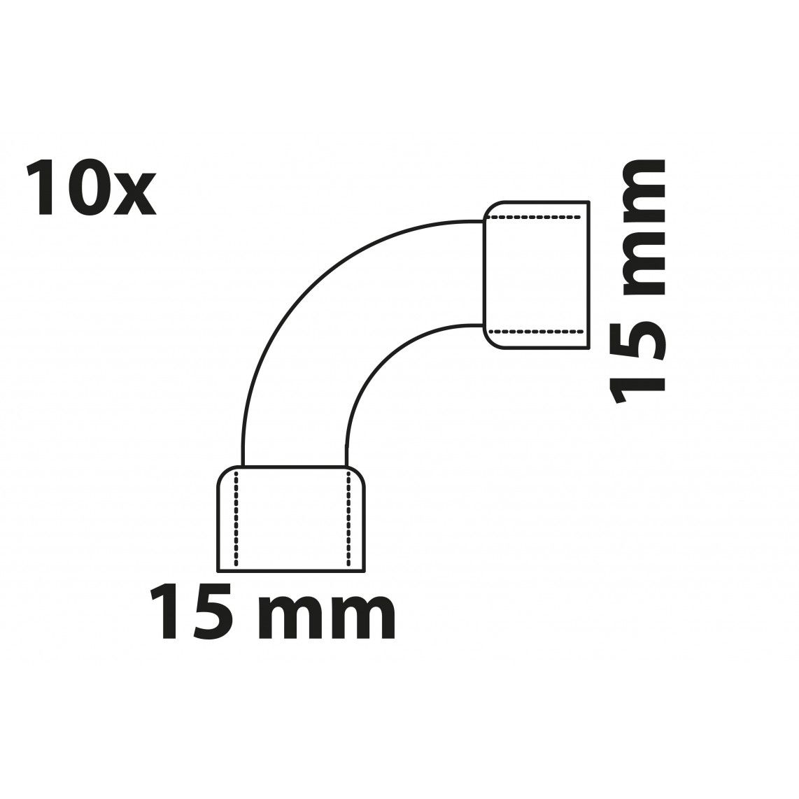 989017655 CU boog 90°, blanco, 15 mm, 2 mofen, (5002a) (10x) vue 4