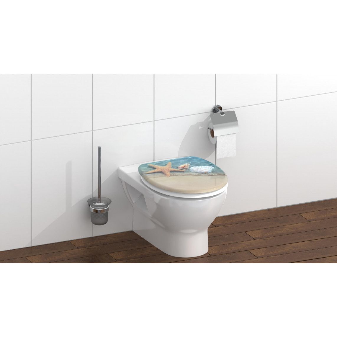 82196 abattant WC en Duroplast BEACH, avec frein de chute vue 11