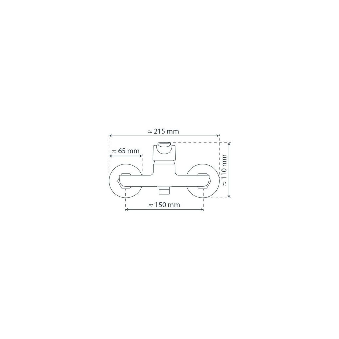 42400 VICO Shower mixer, chrome vue 4