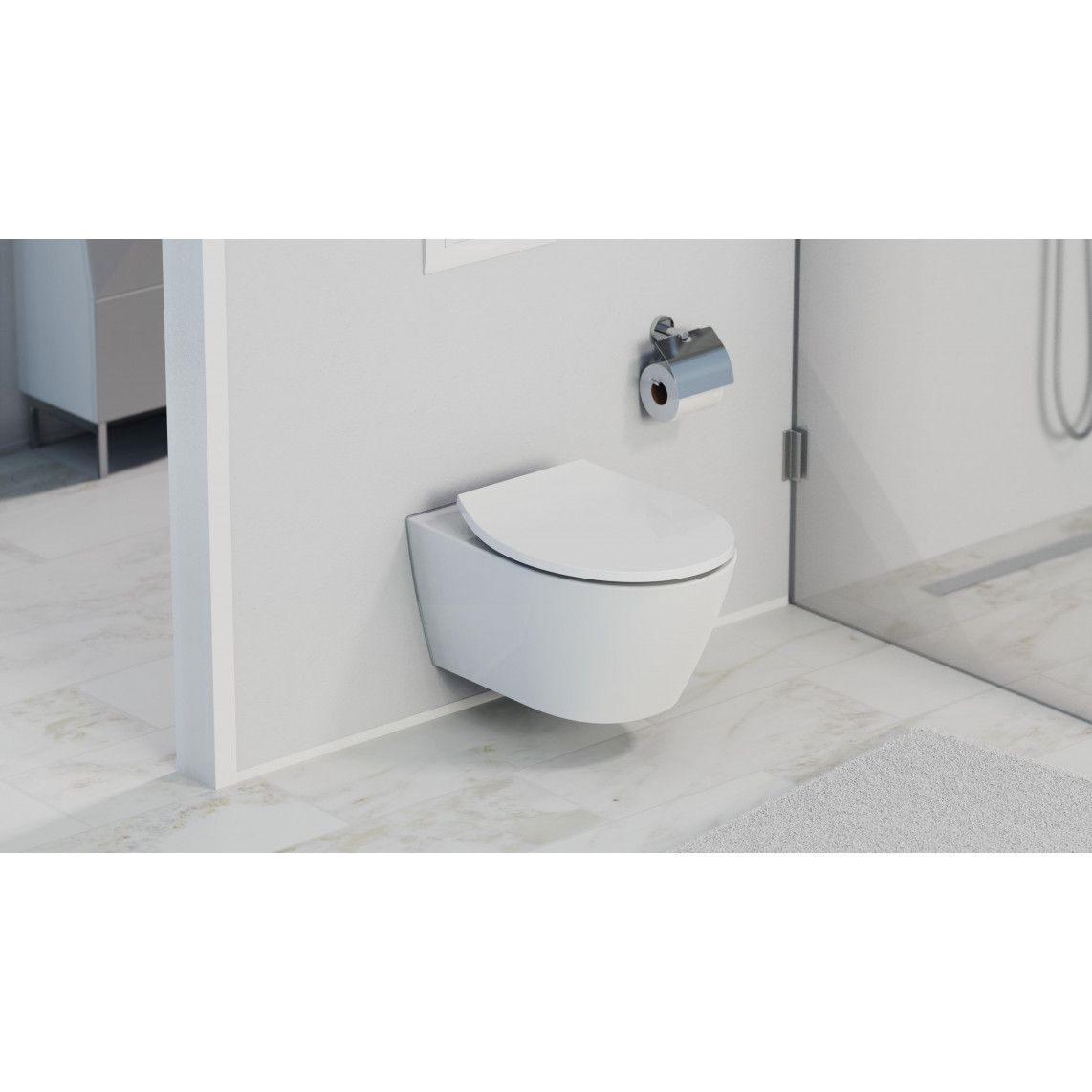 82950 Duroplast WC-zitting met LED nachtlampje, met valrem en afneembaar vue 11