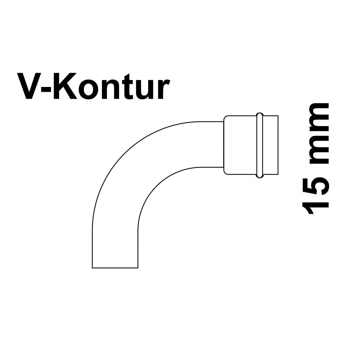 988611254 CU arc 90°, vierge, 15 mm, 1 manchon, (P5001) vue 2