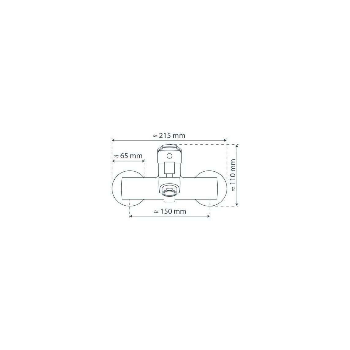 18030DVGW FUTURA DVGW Bathtub mixer, chrome vue 4