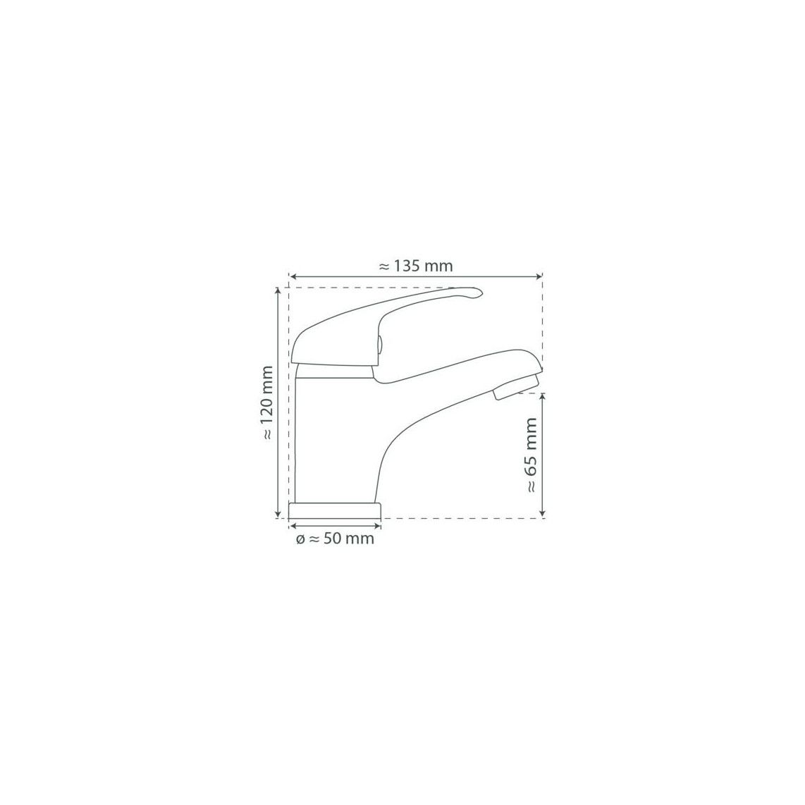 77010 ATHOS Wastafelkraan, chroom vue 5