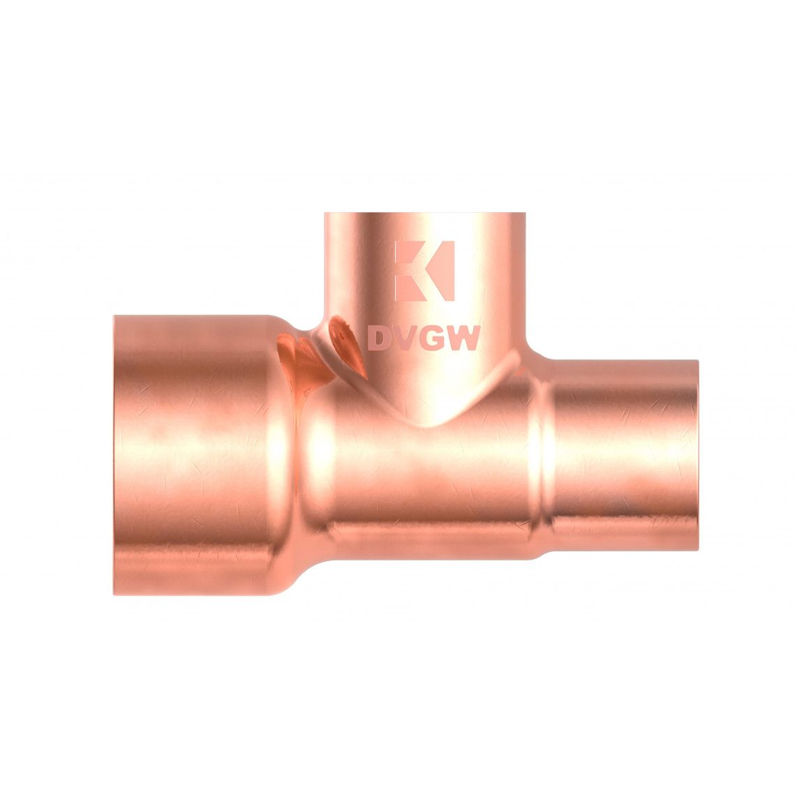 989279055 CU Té de réduction, vierge, 22 mm x 15 mm x 15 mm, 3 manchons (5130) vue 2