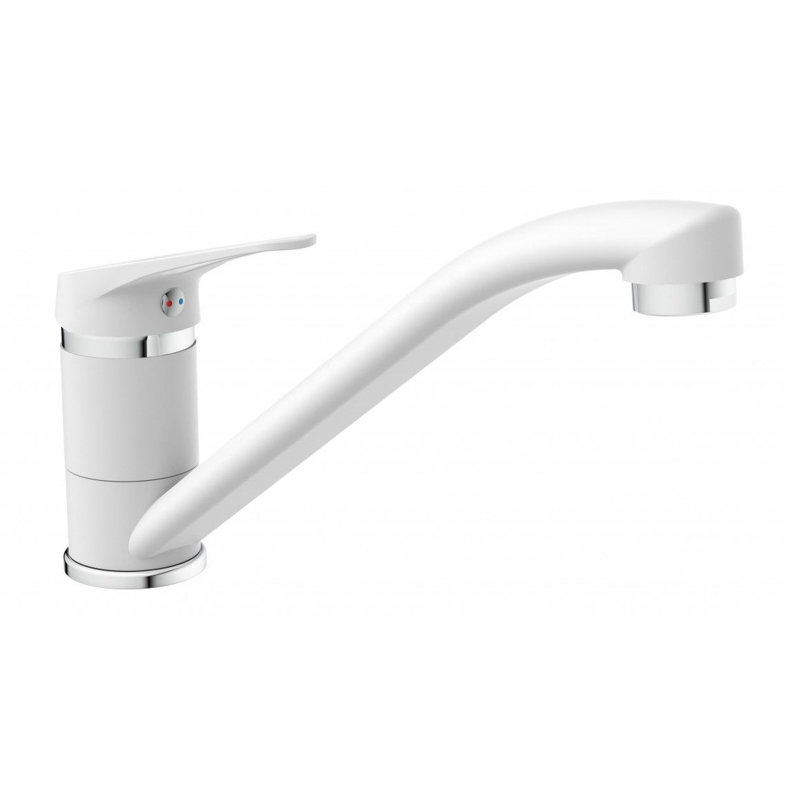 NI182SCR-W SPEED Keukenkraan, wit/chroom vue 2