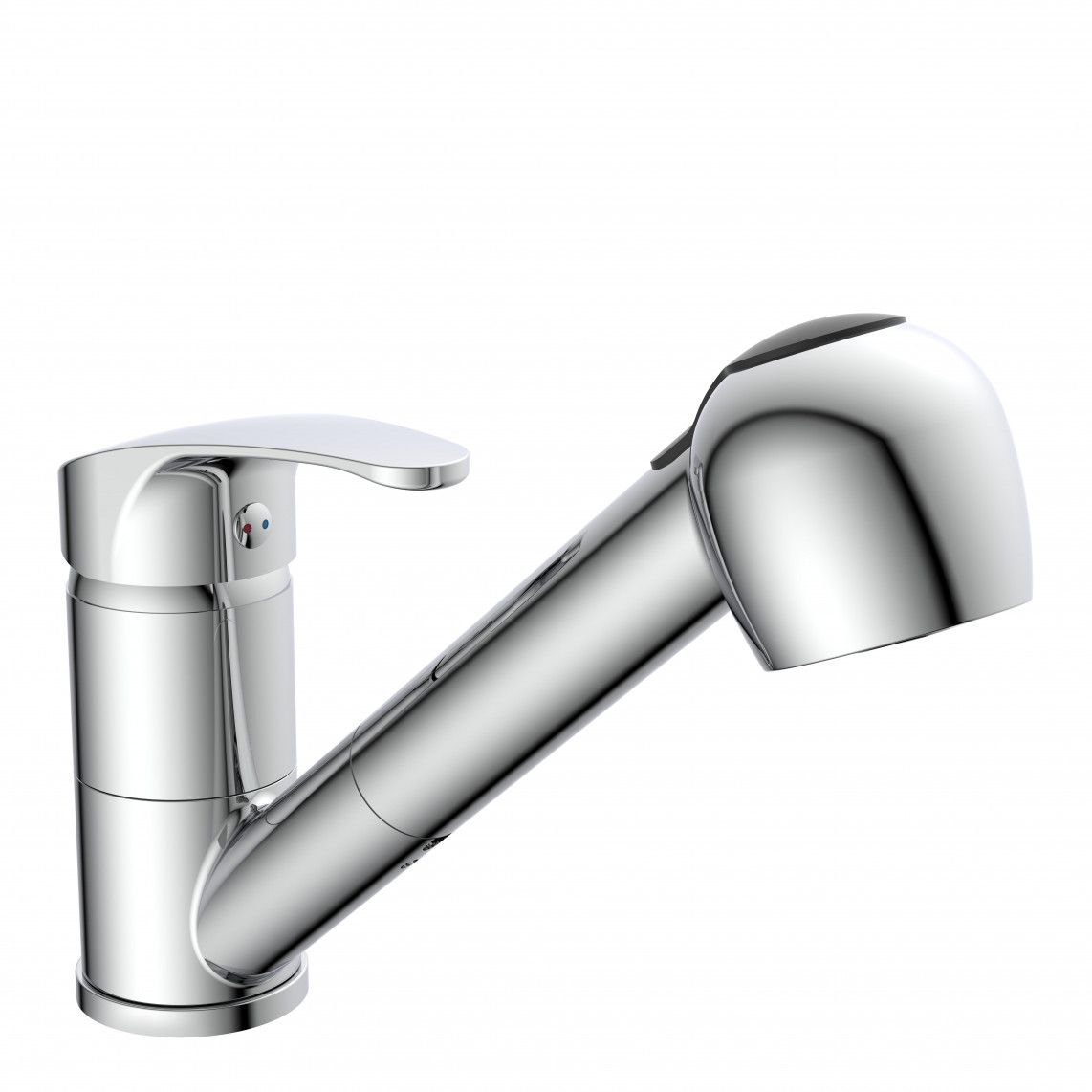 35670 DIZIANI Sink mixer, chrome, with pull-out sprayer vue 2
