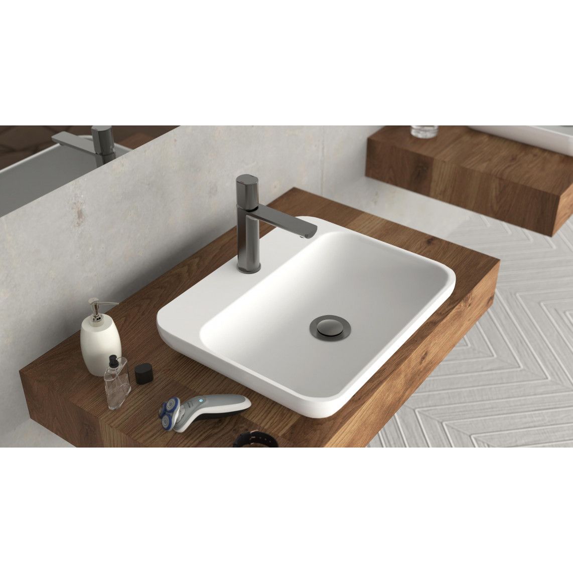 33612 NEW YORK Mitigeur lavabo, graphite mat vue 10