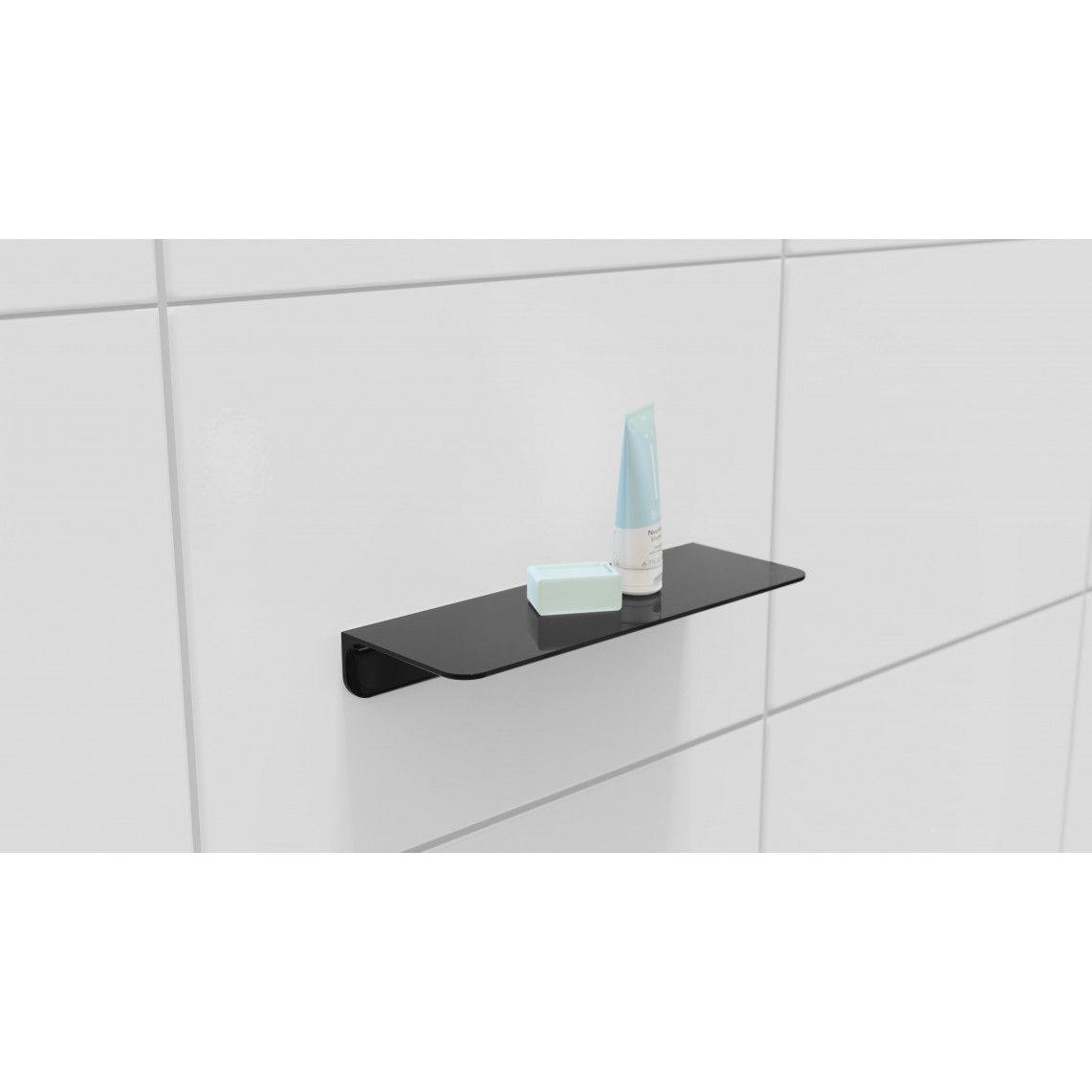 BA0956 Douche planchet, zwart, om te lijmen vue 6