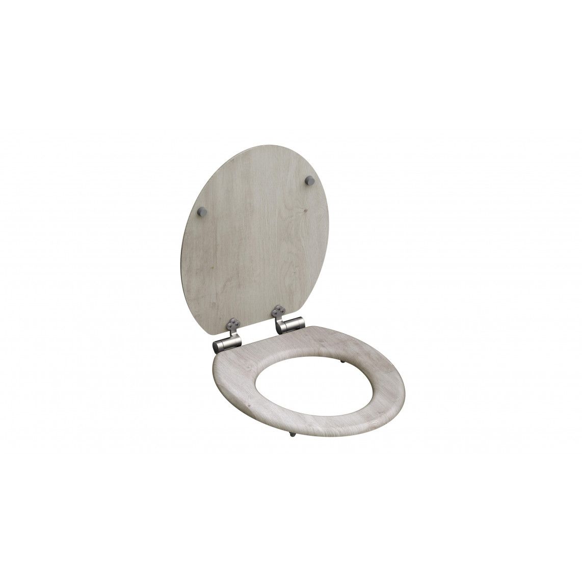 80192 MDF Toilet seat LIGHT WOOD, with soft close vue 3