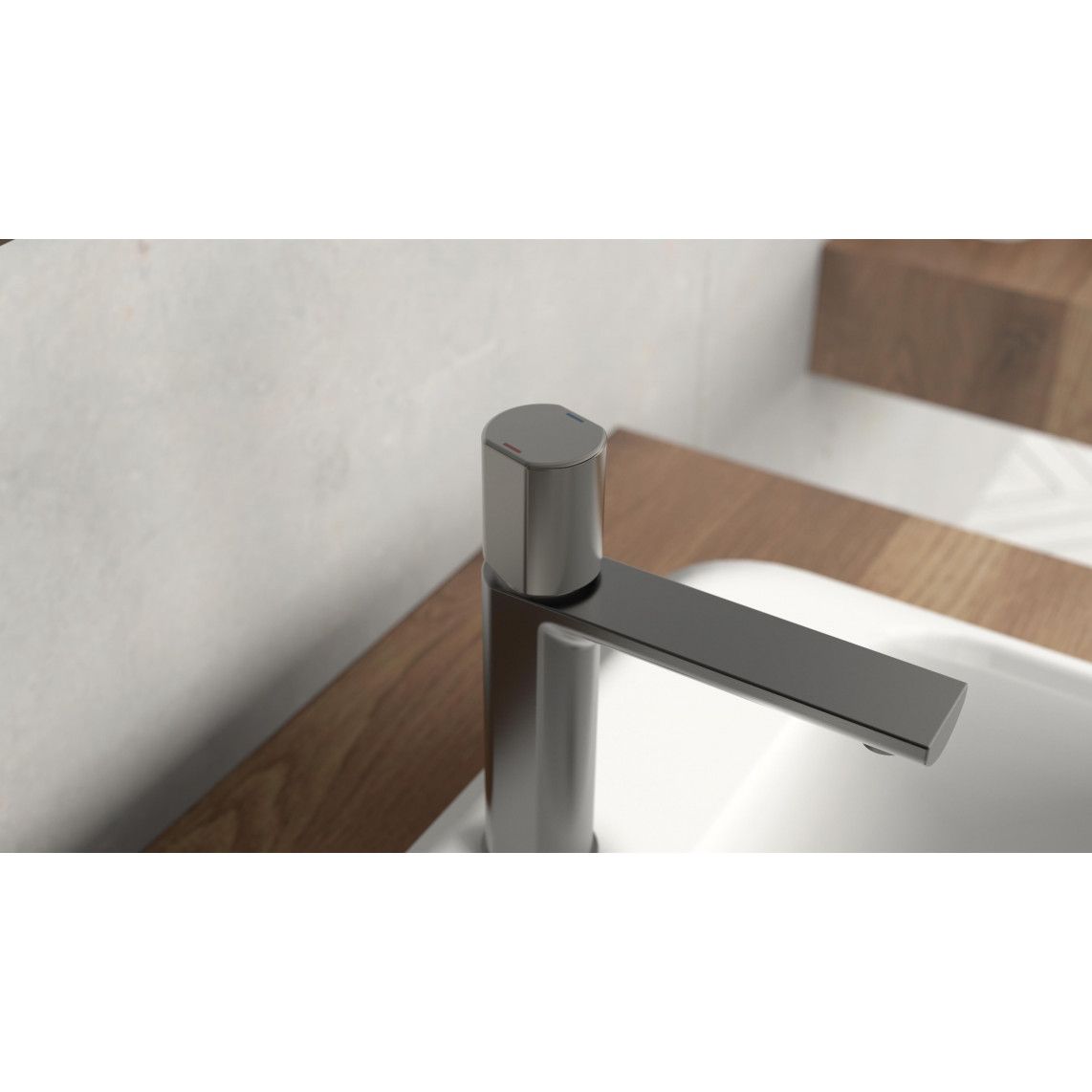 33612 NEW YORK Mitigeur lavabo, graphite mat vue 6