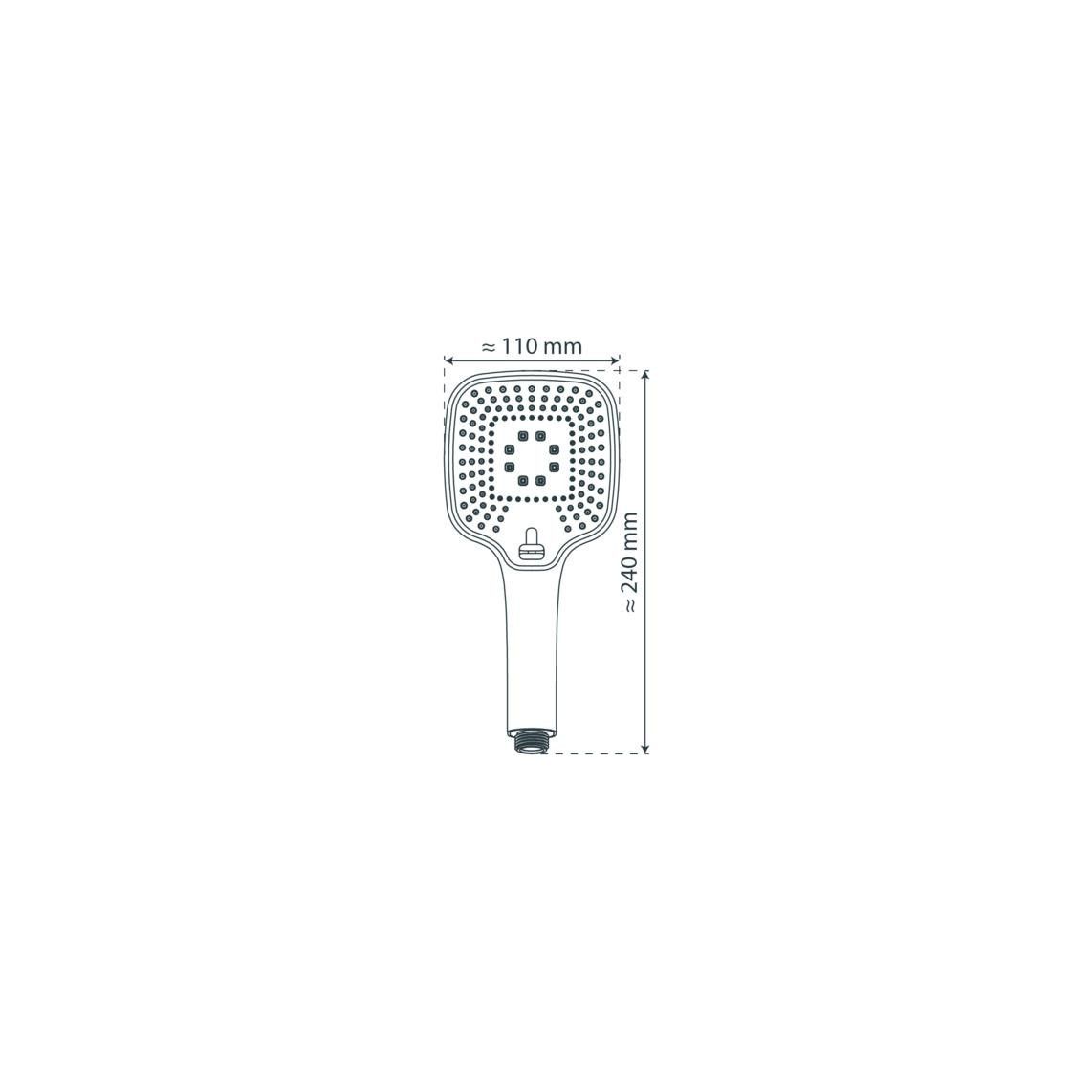 60807 RAVENNA handdouche, mat zwart vue 2
