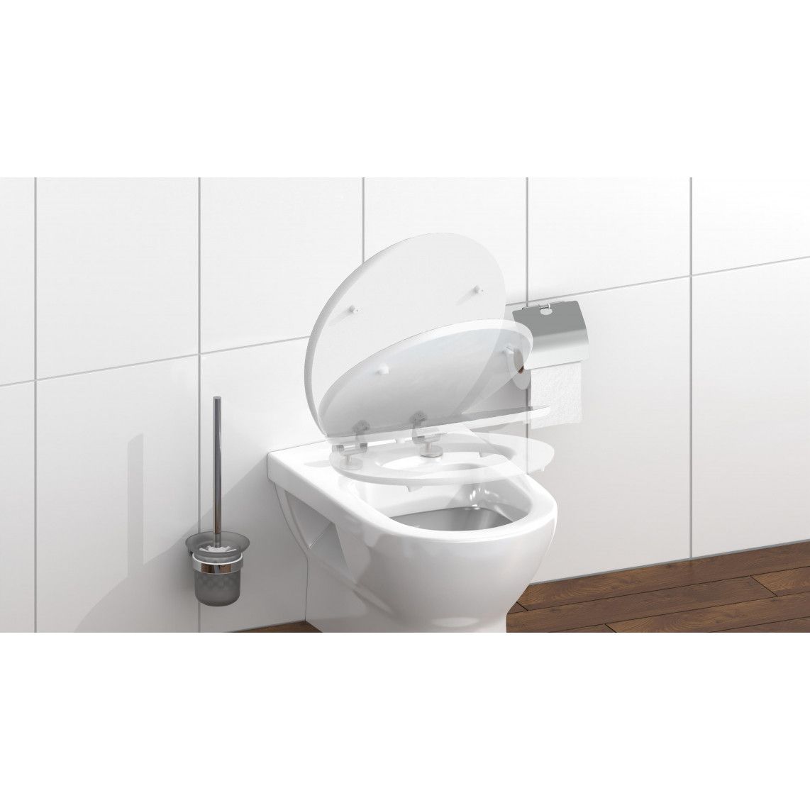 80540 MDF HG WC-zitting SHELL HEART, met valrem vue 9