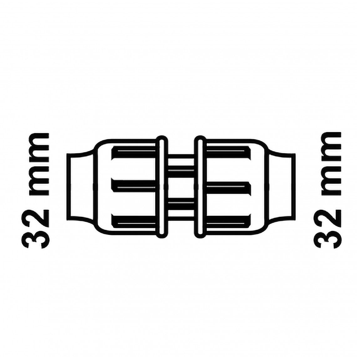 984841317 PP fitting, 32 mm, knelfitting voor tyleen/socarex vue 4
