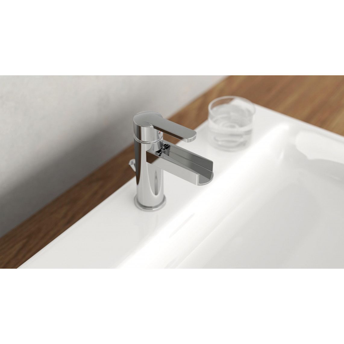 26110 NIAGARA Wastafelkraan, met waterval uitloop, chroom vue 10