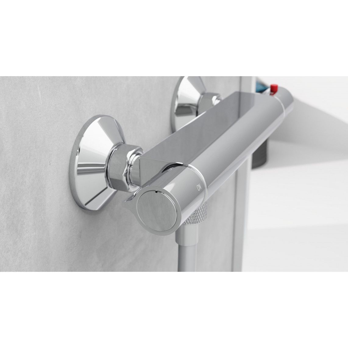 52445 VICO Thermostatic shower mixer, chrome vue 8