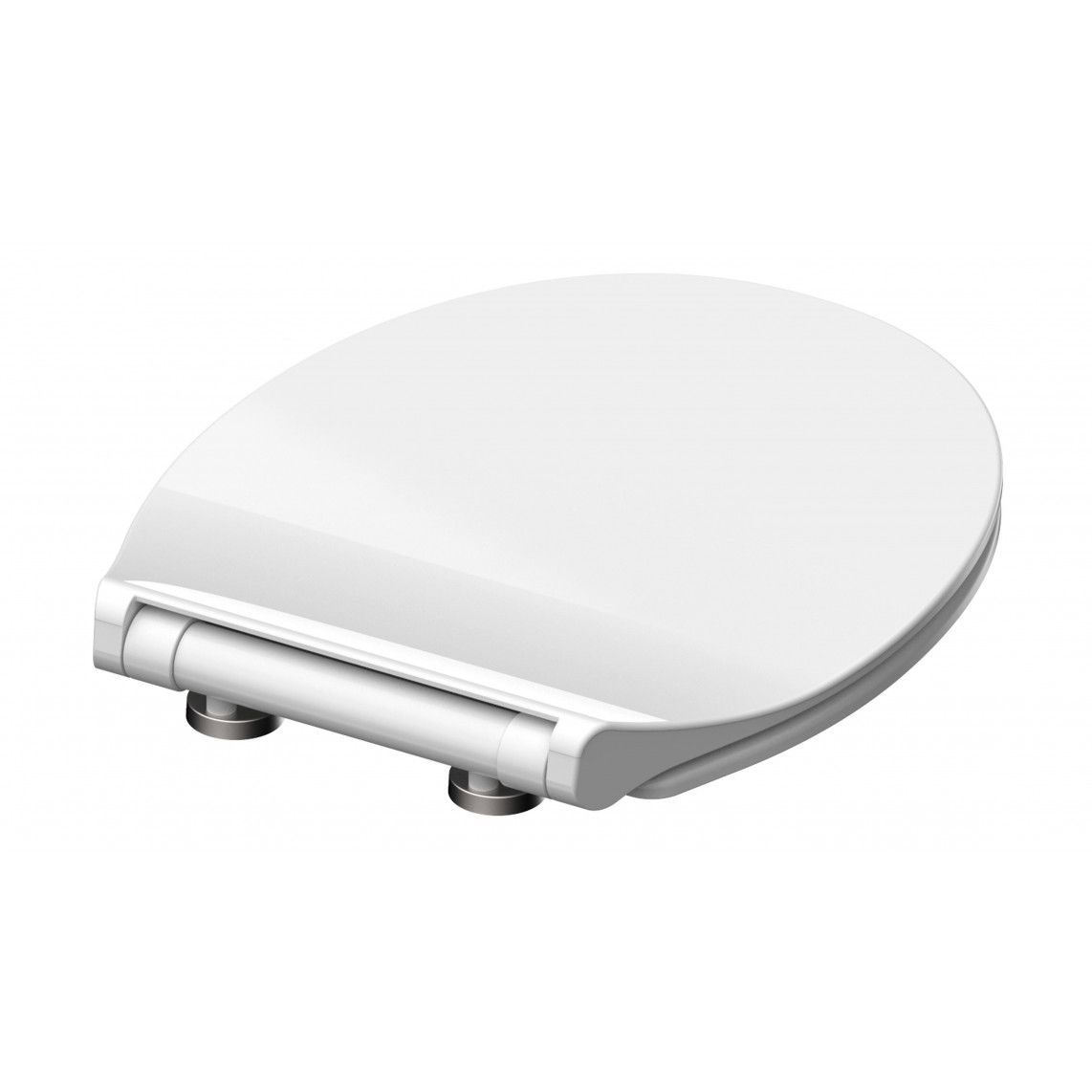 82700 Duroplast WC-zitting SLIM WHITE, met valrem en afneembaar vue 4