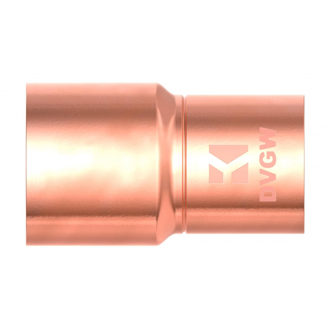 989075055 Reducing nipple, copper solder fitting, 28 mmA x 22 mm, 1 socket vue 2