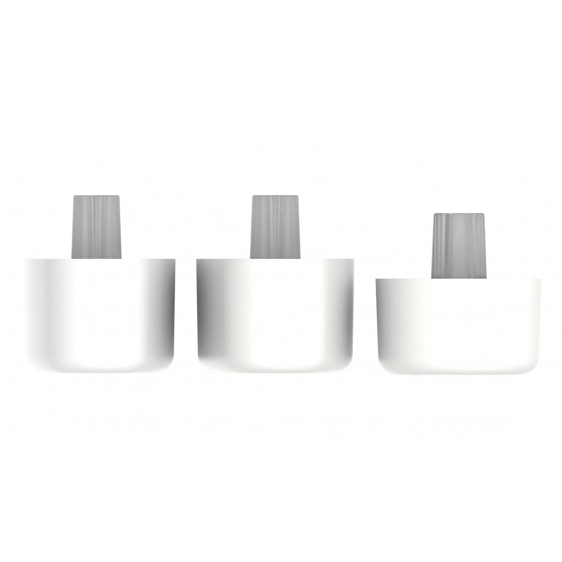 01989 Buffer, plastic, white, for MDF, e.g. for 80540 vue 2
