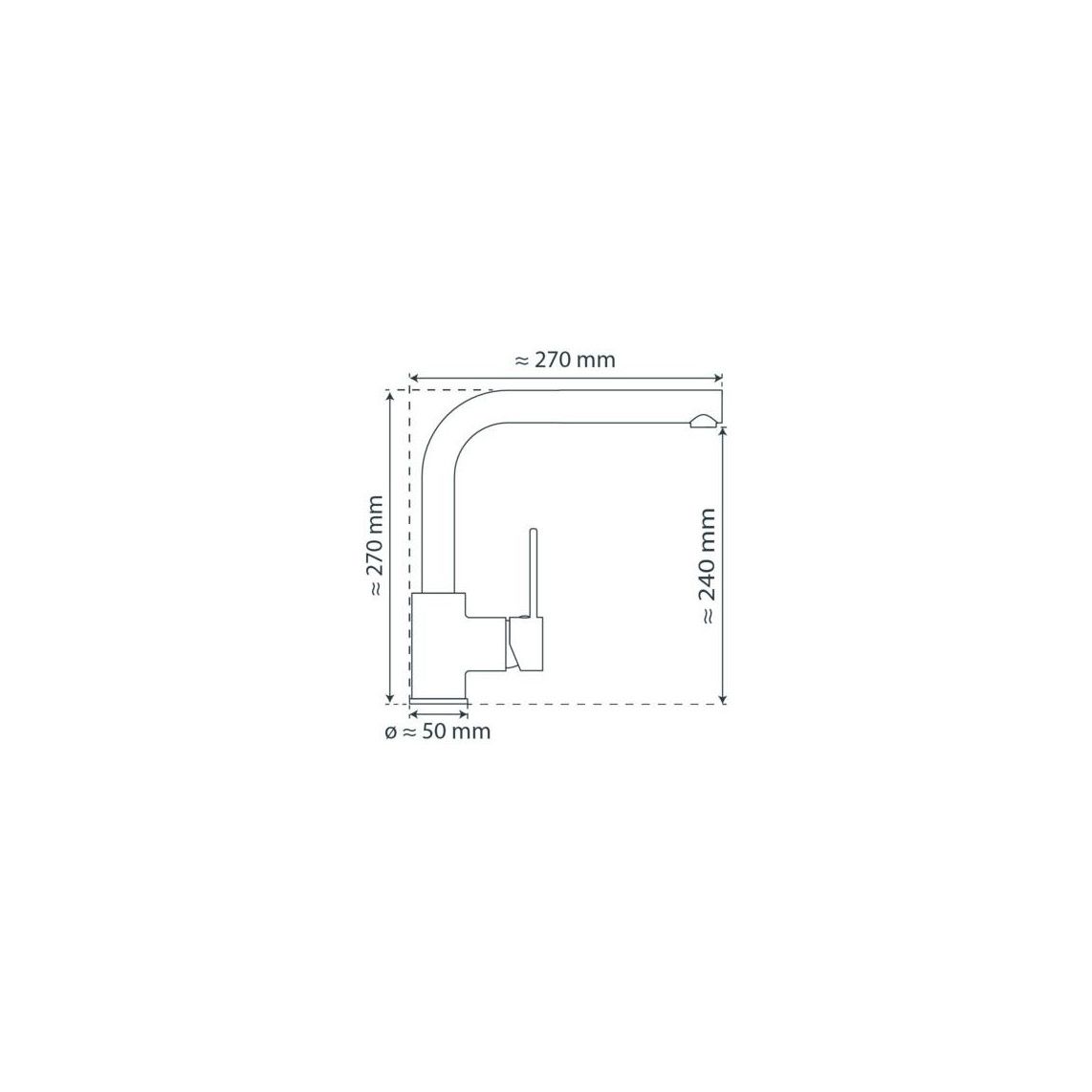 26238 DESIGN RING Keukenkraan, RVS, met uittrekbare vaatdouche vue 5
