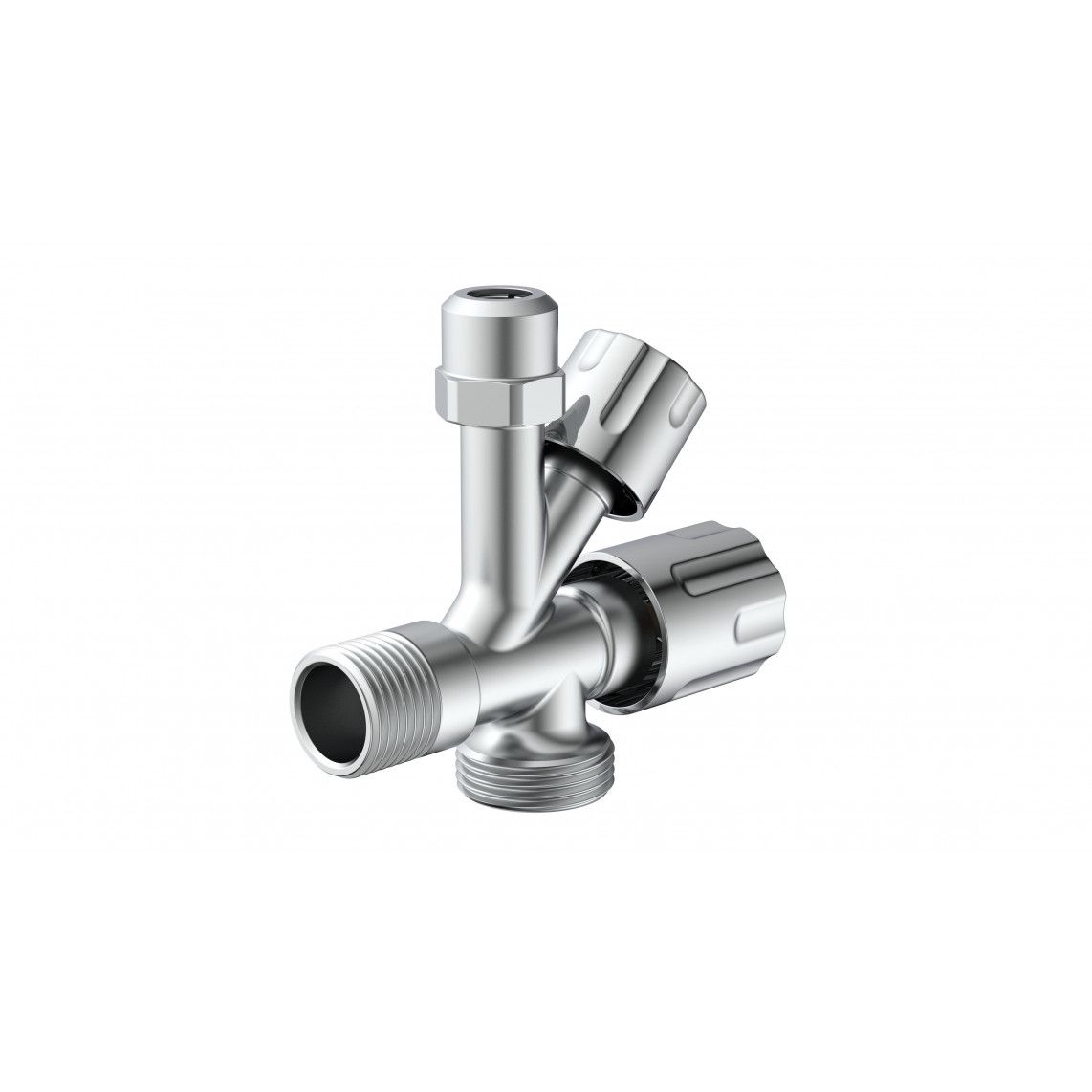 98480090 Vanne d'angle pour appareil, 1/2" M x 3/4" M x 3/8" M x 10 mmQ vue 3