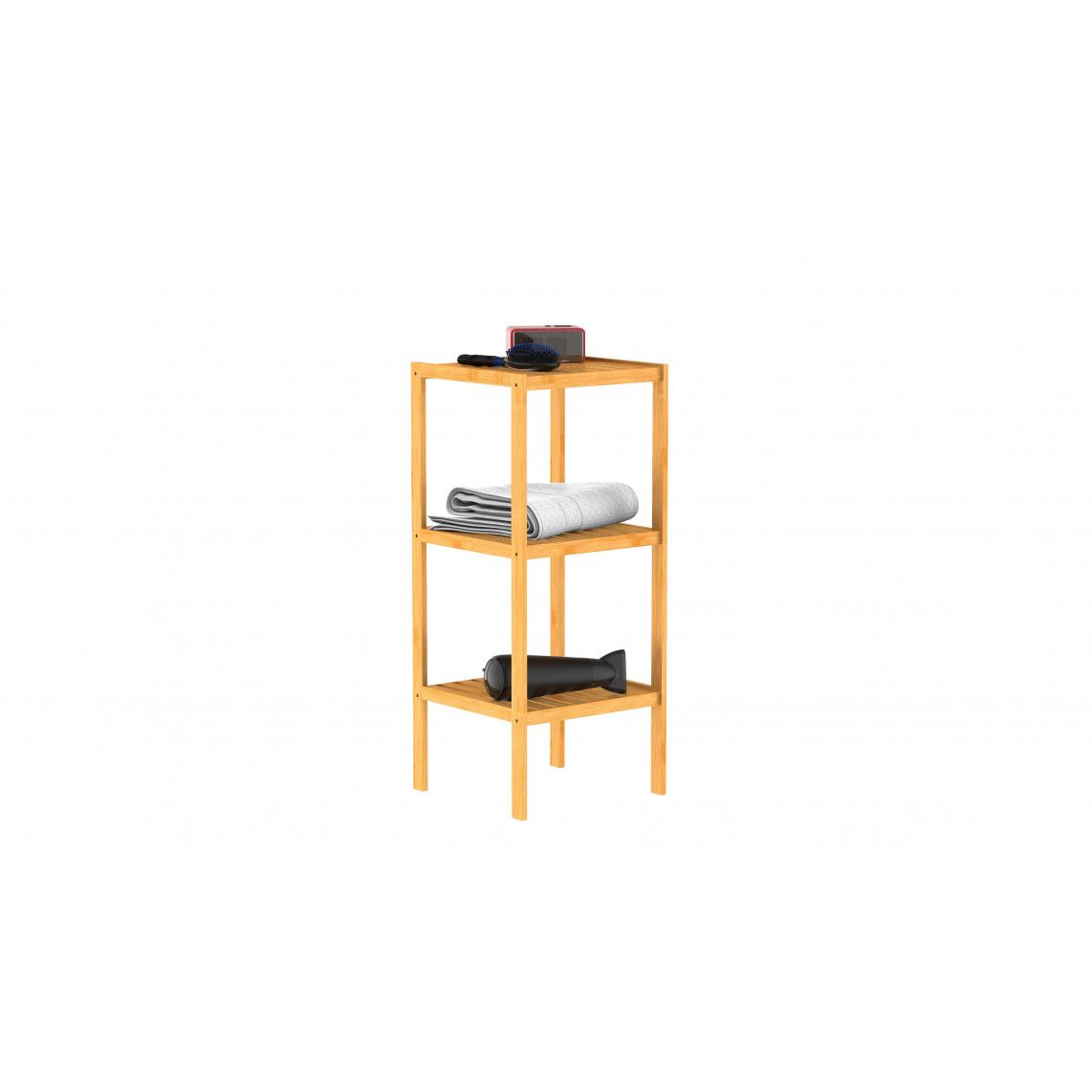 BMBA02-REG31 Bamboo shelf, 3 shelves vue 4