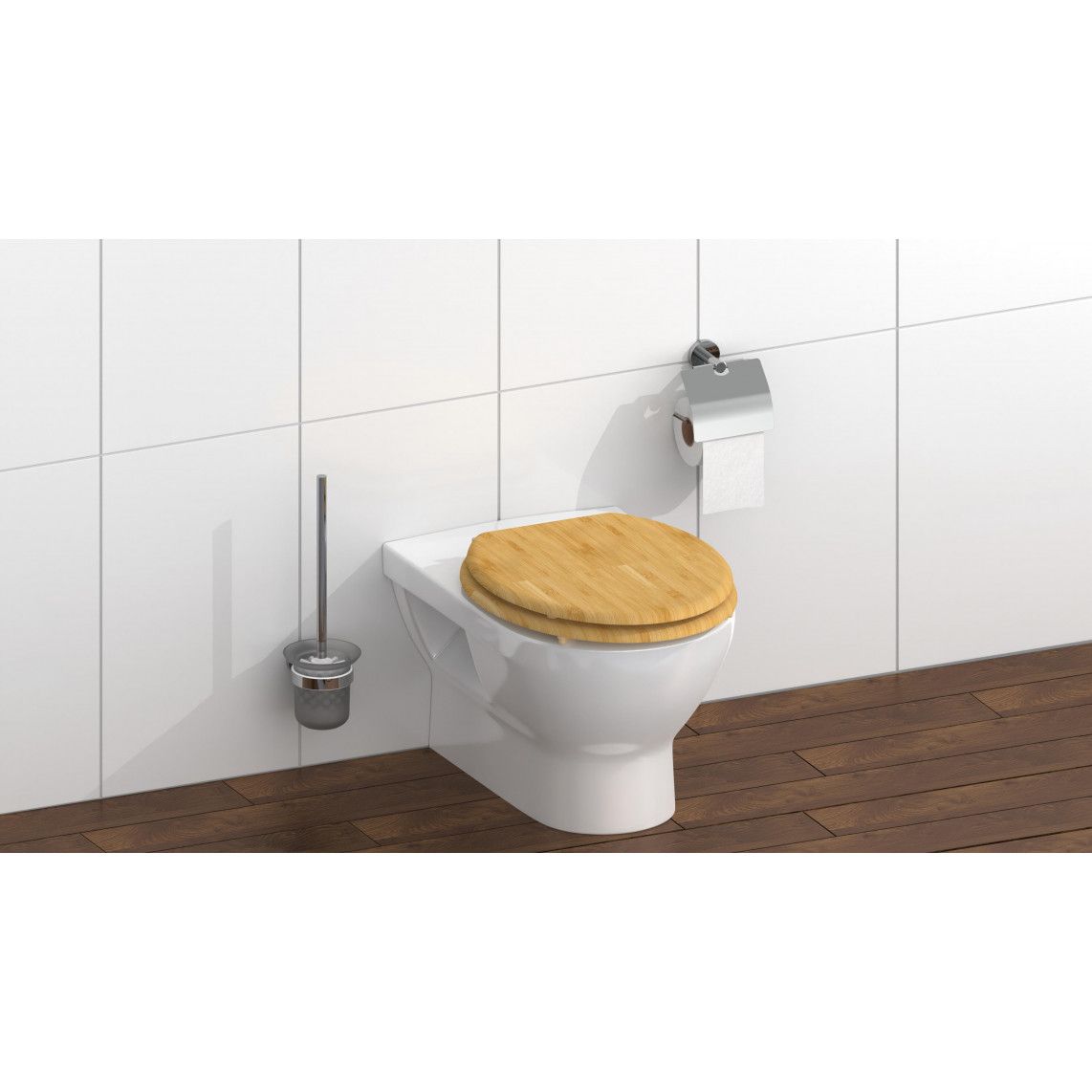 81001 abattant WC en bambou NATURAL BAMBOO vue 8
