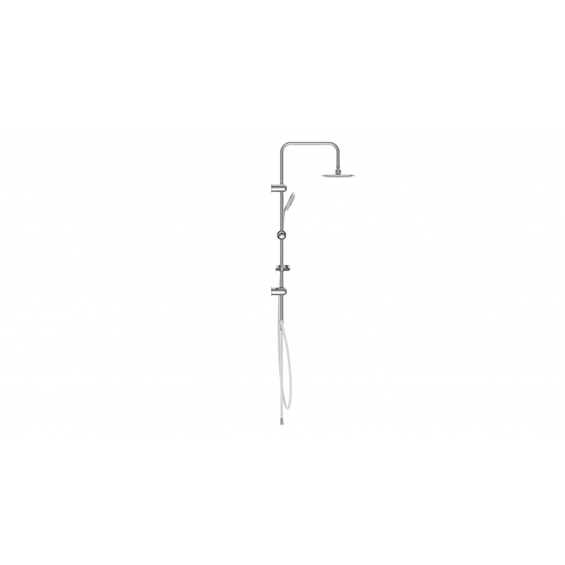 DXLD60087CS DUSCHTRAUM Regendouche set, chroom/wit vue 3