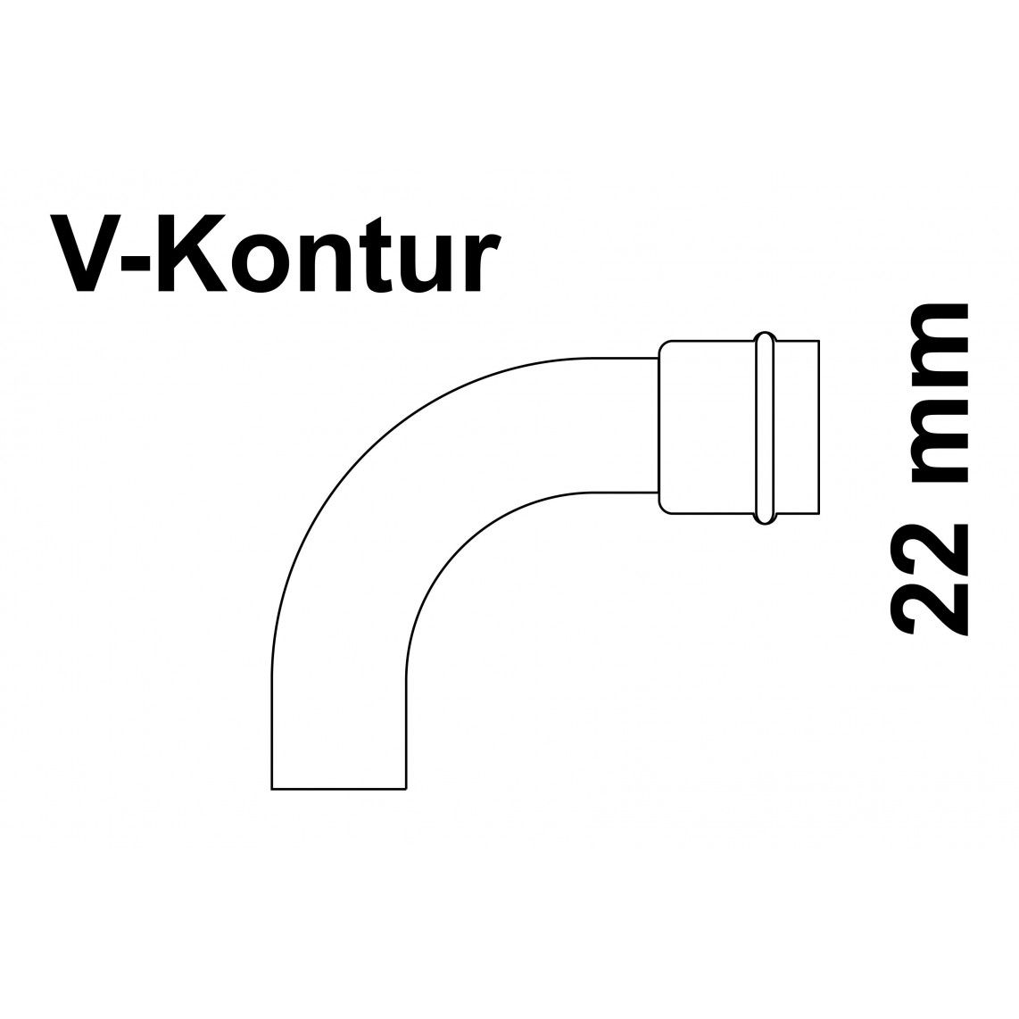 988611454 CU arc 90°, vierge, 22 mm, 1 manchon, (P5001), vue 2