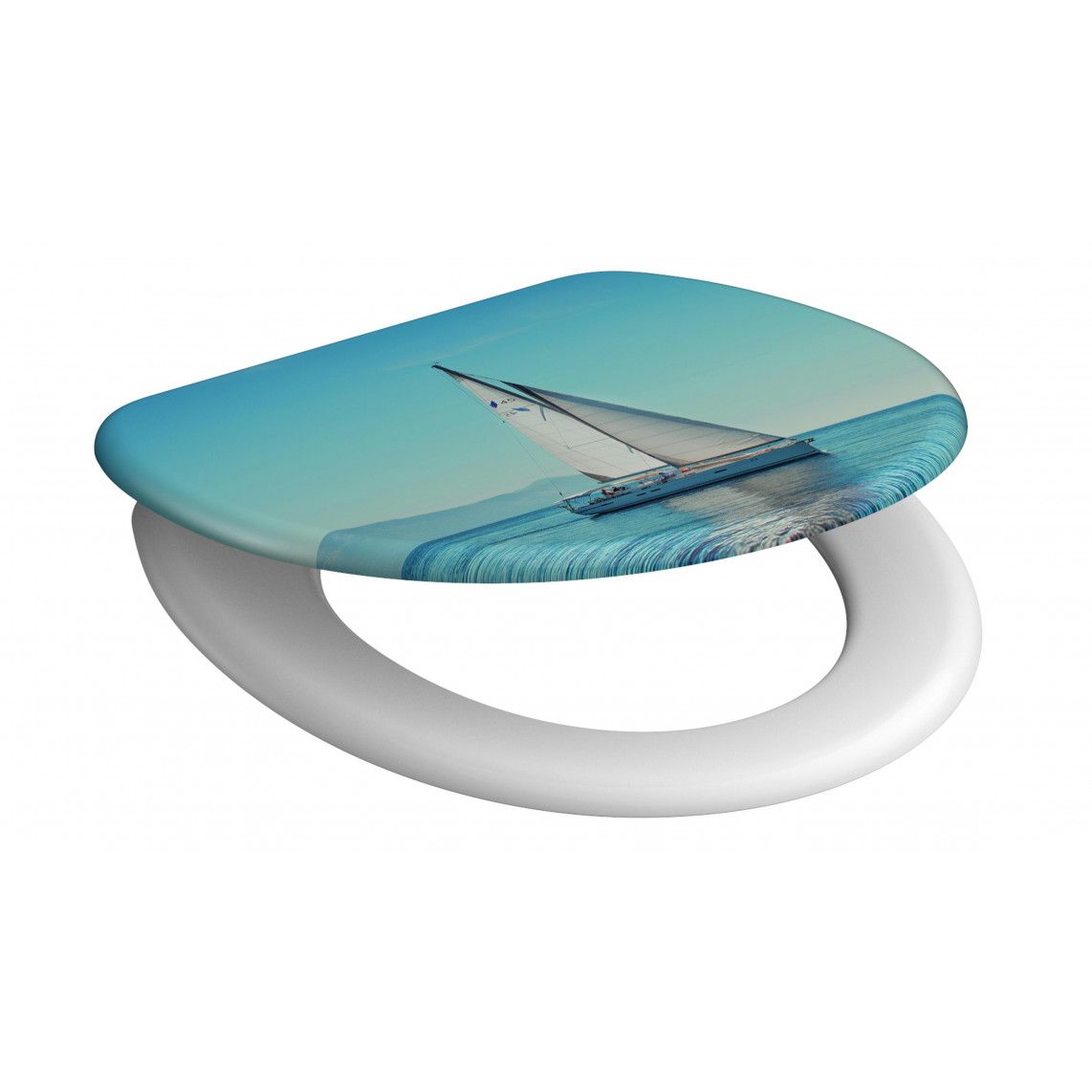 82148 abattant WC en Duroplast SAILING, avec frein de chute vue 3