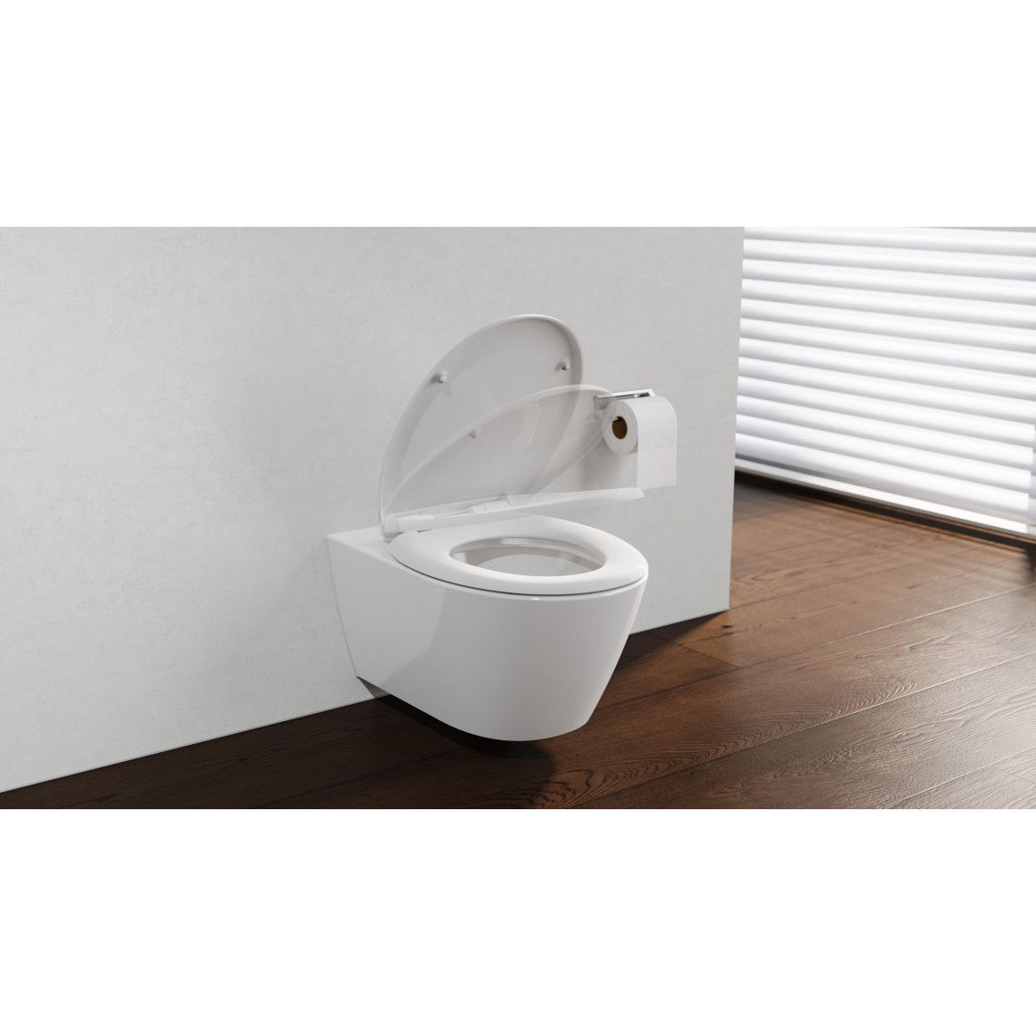 82600 abattant WC en Duroplast WHITE, PREMIUM, avec frein de chute et déclipsable vue 10