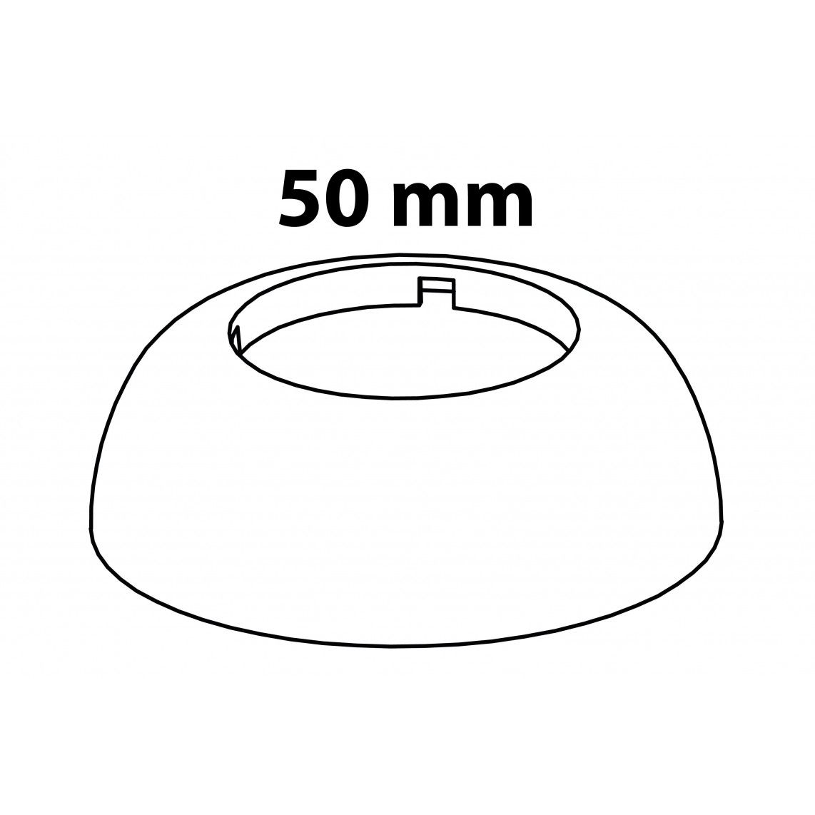 988375048 KS rozet, wit, voor DN 50 sifon vue 2