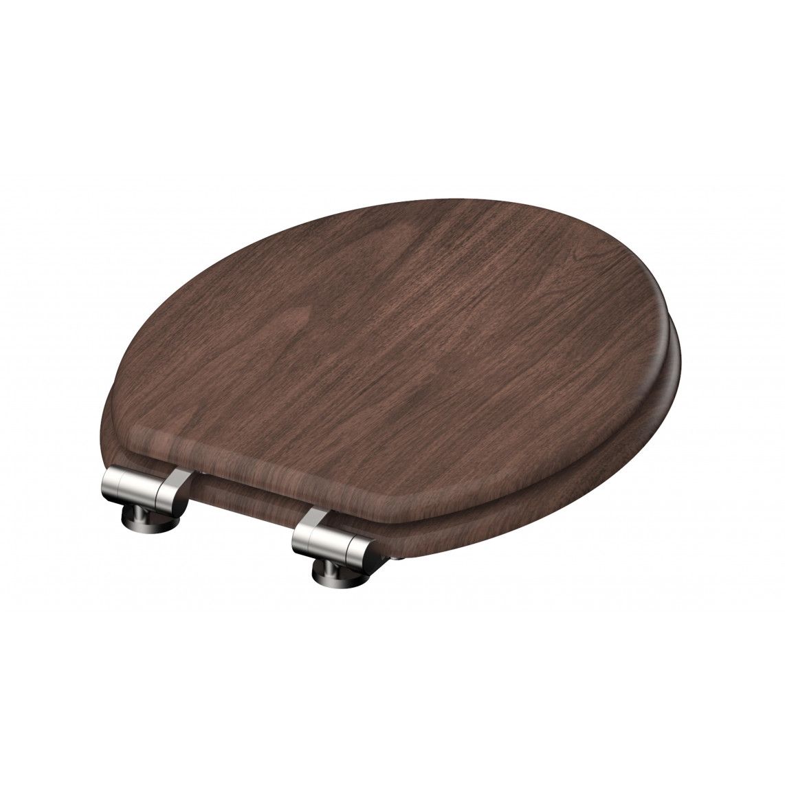 80193 MDF WC-zitting DARK WOOD, met valrem vue 5