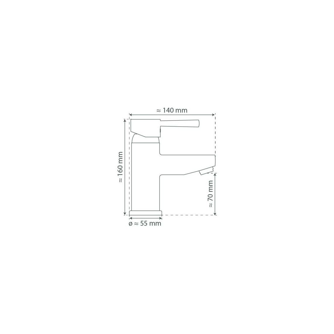 33710 UNICORN Wastafelkraan, chroom vue 4