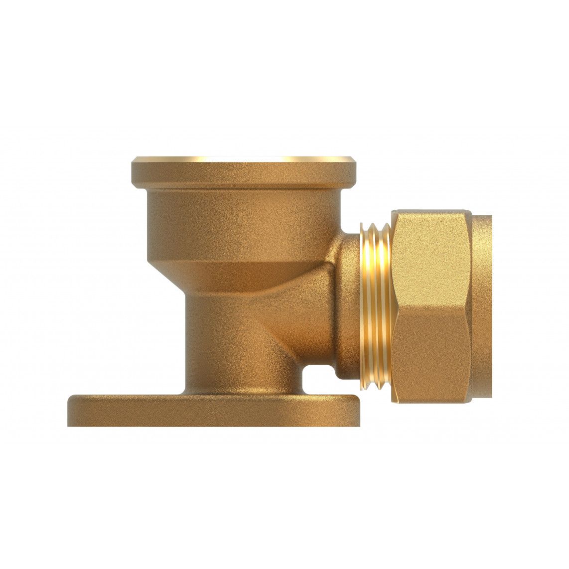 989458217 MS wandplaat, blanco, 15 mm x 1/2"BI, knelfitting voor koperen buis, vue 2