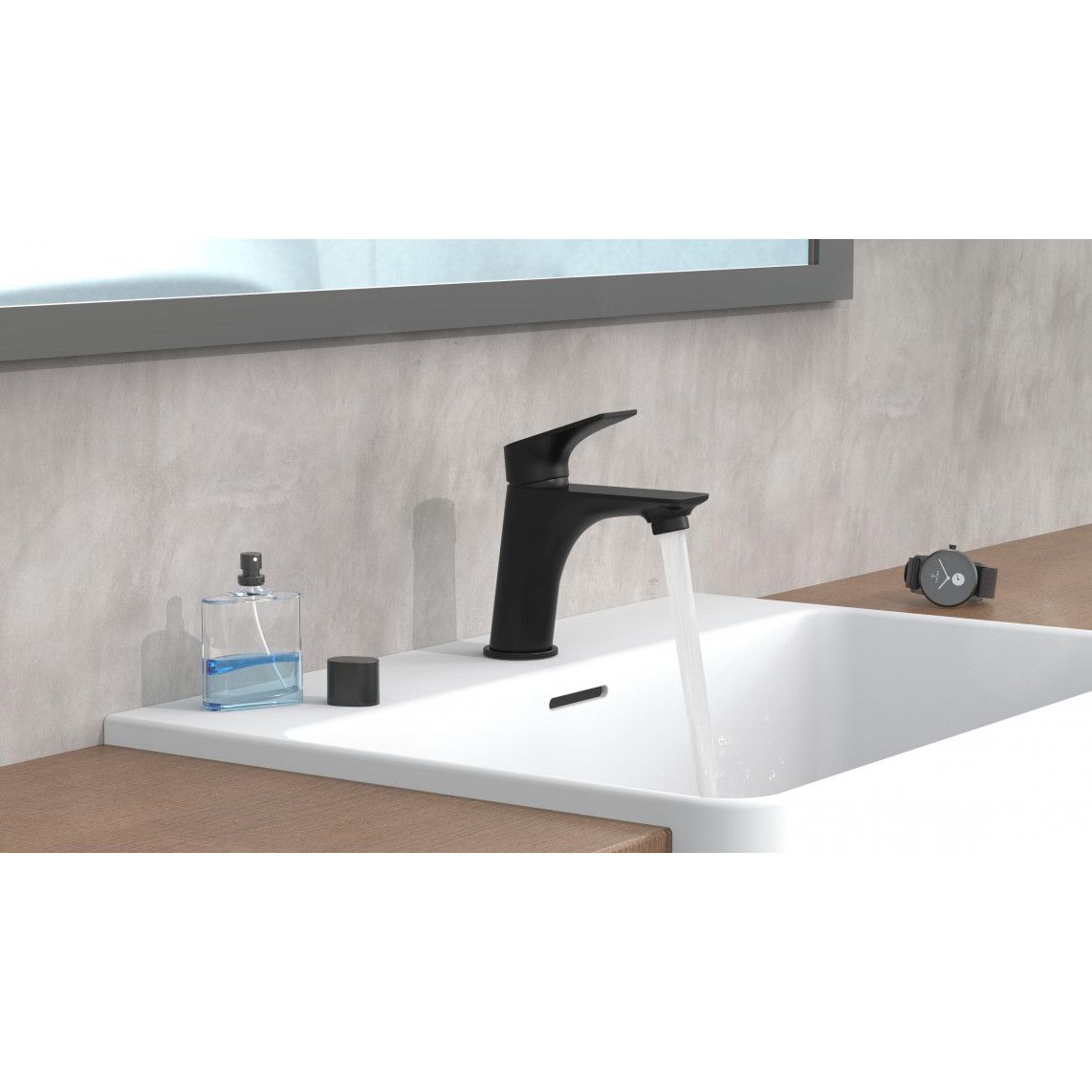 33216 BOSTON Mitigeur lavabo, noir mat vue 6